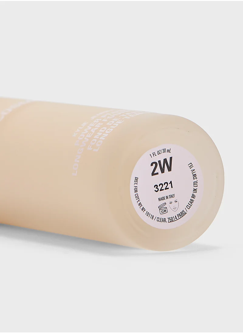 كايلي كوزماتيكس Power Plush Longwear Foundation - 2W, 30Ml