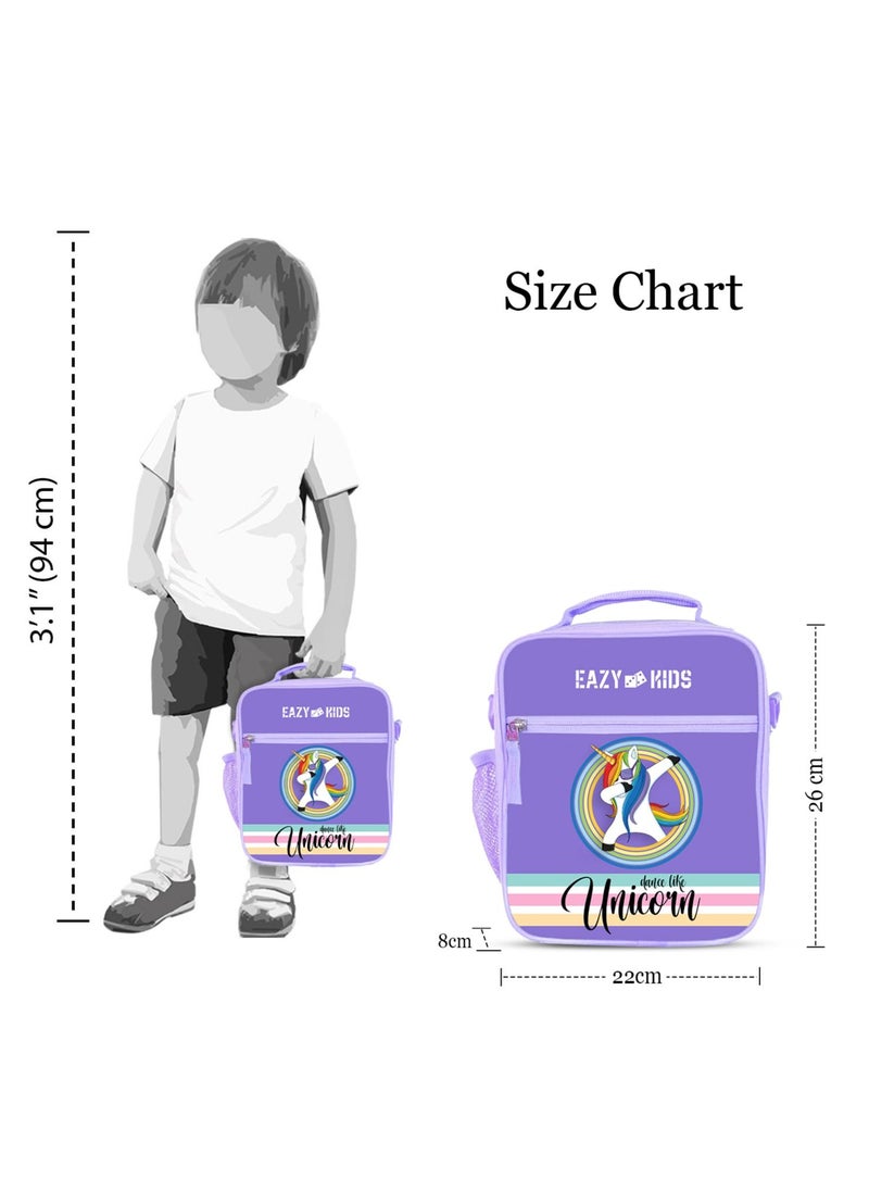 Eazy Kids - Eazy Kids Bento Lunch Bag-Unicorn - Purple - Image 1