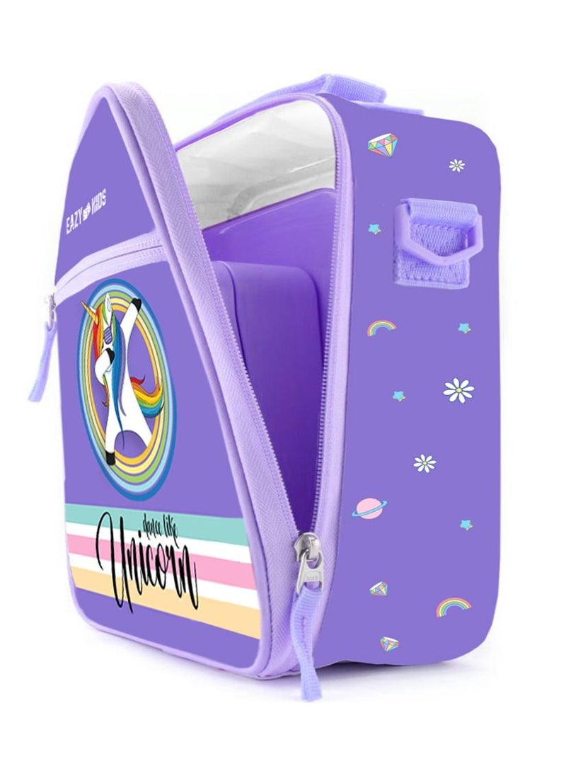 Eazy Kids - Eazy Kids Bento Lunch Bag-Unicorn - Purple - Image 1
