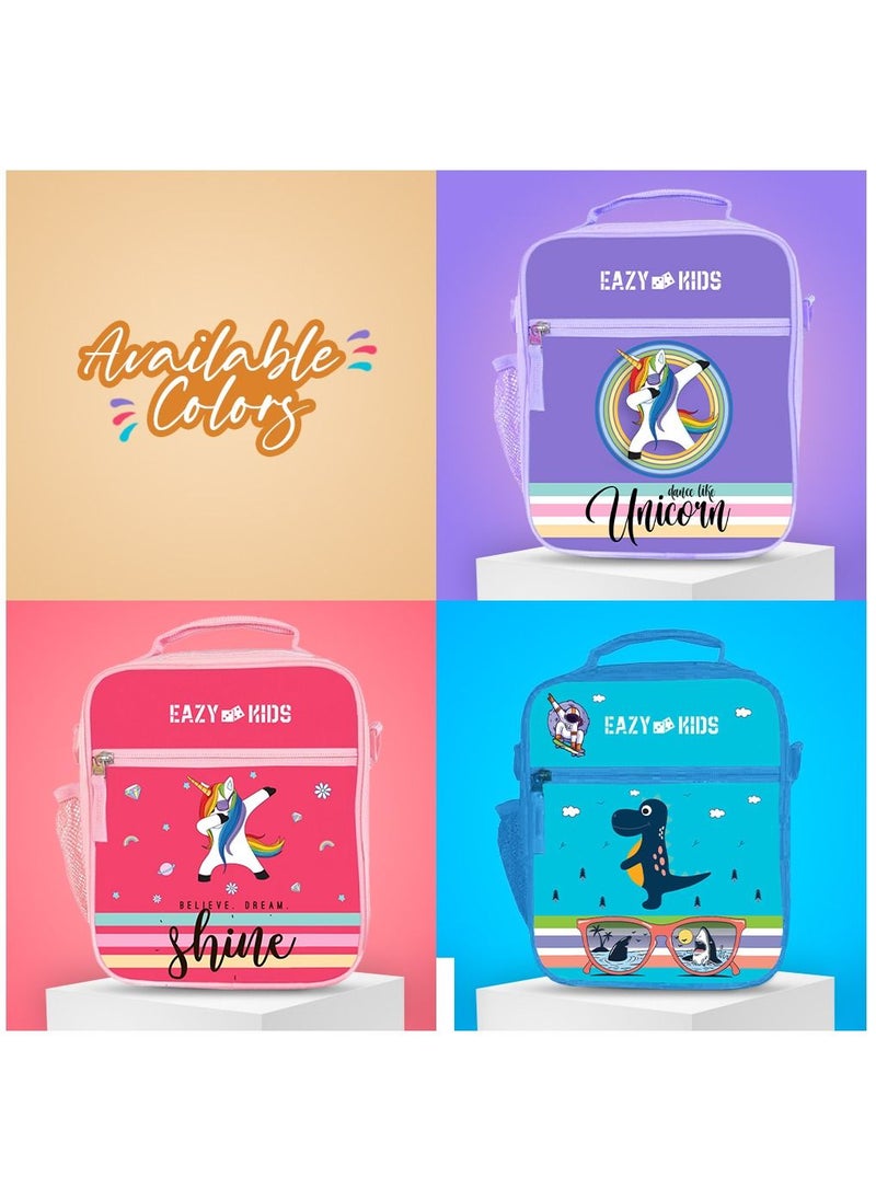Eazy Kids - Eazy Kids Bento Lunch Bag-Unicorn - Purple - Image 1