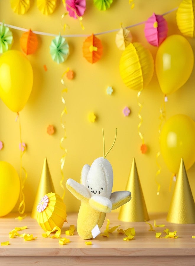 Junfamilee Yellow Peeling Banana Decoration, Birthday Gift PP Cotton Peeling Banana Shape Plush Pendant for Decoration - Image 5