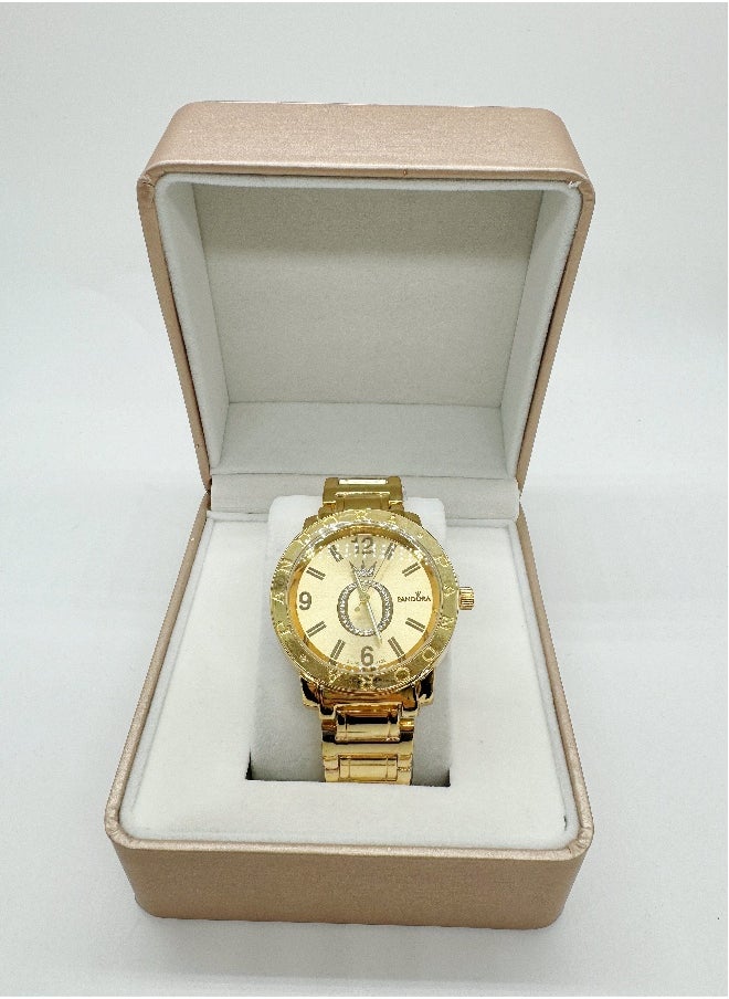 PANDORA New round turntable girls boys watch trend fashion versatile alloy with quartz  - Image 2