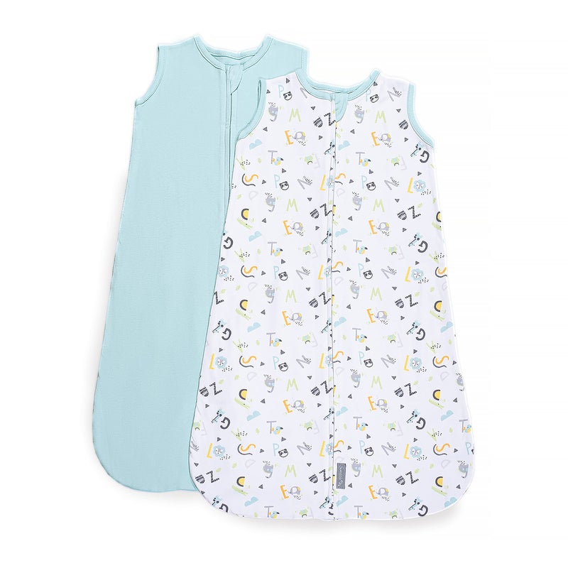 SwaddleMe by Ingenuity Night Sack Sleeper For Ages 612 Months 1624 Pounds Up to 30 Inches Long 2Pack Loosefit Baby Swaddle Sack Wearable Blanket