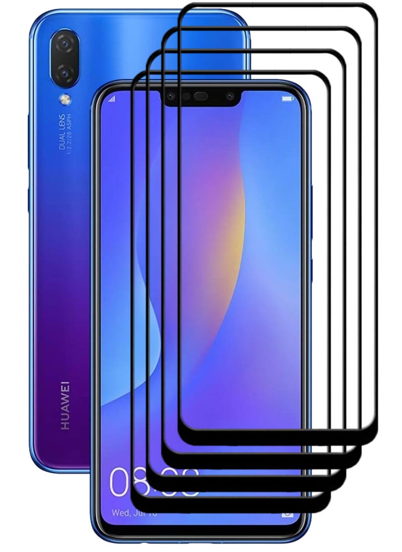 ACLIX 4 Pieces Antistatic ESD Dustproof Premium Quality High Definition Tempered Glass Screen Protector Designed For Huawei nova 3i - Image 1