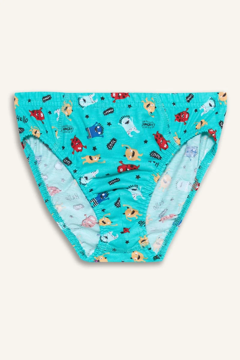 Defacto Boy Monster Printed 3 Piece Slip Panties