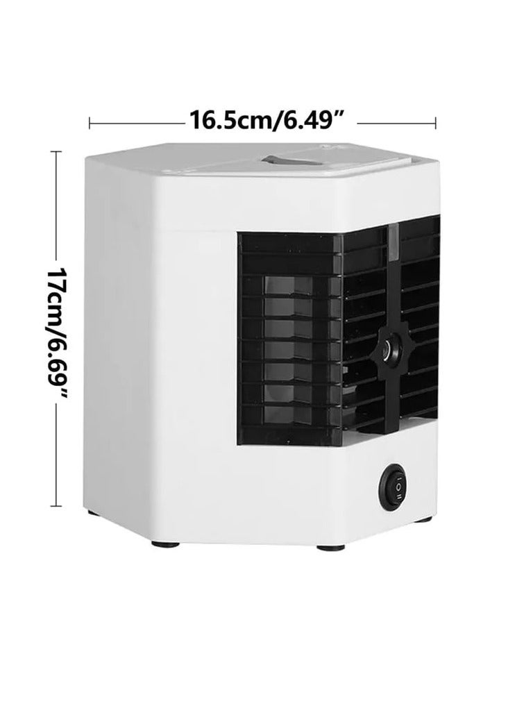 Mini Air Conditioner Small Size 500Ml Water Tank USB Powered Cooler for Cooling Personal Space with Cold Wind Humidification Air - Image 2