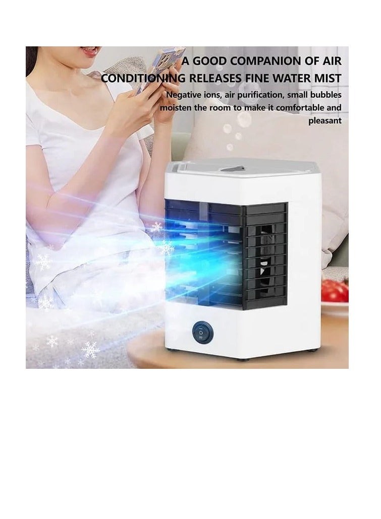 Mini Air Conditioner Small Size 500Ml Water Tank USB Powered Cooler for Cooling Personal Space with Cold Wind Humidification Air - Image 3
