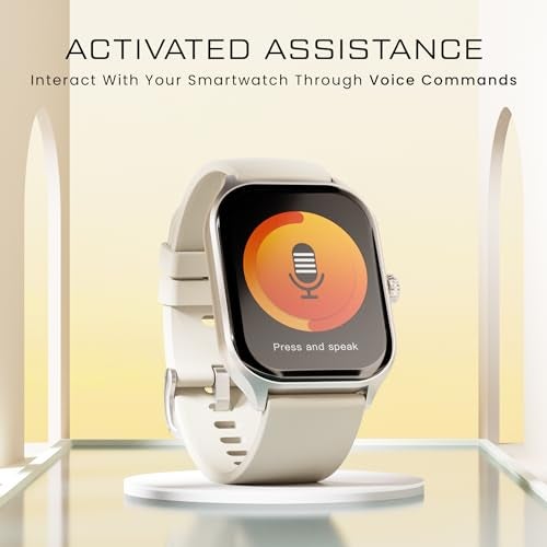 HAMMER Polar 2.01" IPS Always on Display, Advanced Bluetooth Calling Smart Watch, Dual Mode, Voice Assistant, Rotating Crown, Sleek Desgin, Sports Modes, 500 Nits Brightness, 240x296 PX (Ice Grey) - Image 5