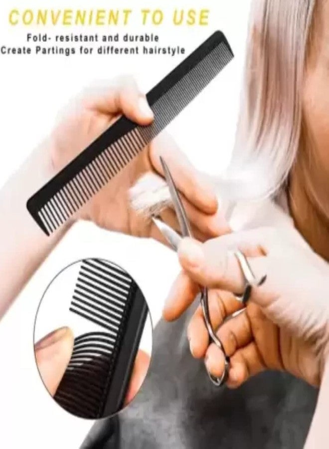 FEELHIGH مجموعة أمشاط فيلهاي المصنوعة من ألياف الكربون، أمشاط قص وتصفيف الشعر مضادة للكهرباء الساكنة، مثالية لصالونات الحلاقة - Image 5