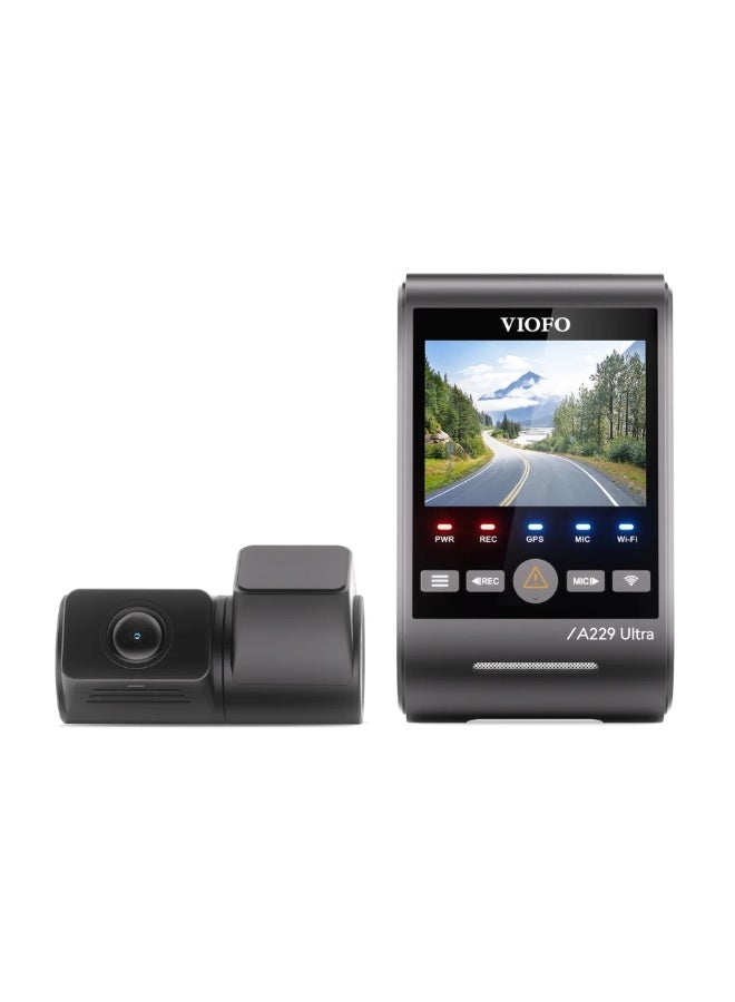 Viofo A229 Ultra | 2CH | Front 4K+ Rear 4K | HDR | Sony's STARVIS 2 | 2.4'' Screen | Voice Control - Image 1