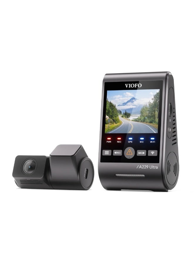 Viofo A229 Ultra | 2CH | Front 4K+ Rear 4K | HDR | Sony's STARVIS 2 | 2.4'' Screen | Voice Control - Image 3