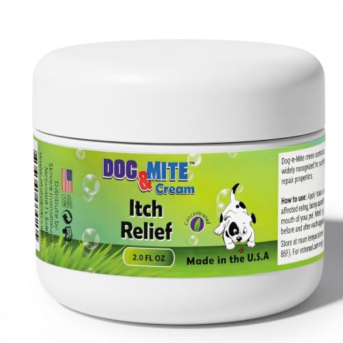 OVANTE Dogs Mite Demodex Mange Healing Itching Skin Relief Cream Dry Itchy Skin Soothing Ointment Hot Spot Treatment Skin Care Cream for Dogs Puppies with Mange 20 oz - Image 2