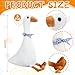 Sosation 3 Pieces 157 Silly Goose Plush Stuffed Animal Swan Stuffed Animal Blue Plaid Fluffy Cute Goose Funny Duck Plush Swan Gifts for Adults Home Birthday Favor - Image 4
