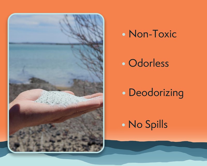 Cleanwaste Portable Mini Poo Powder Deodorizing Waste Treatment - 55 Scoops - Pee and Poop Gelling Powder for Camping, Travel, Emergencies - Image 3
