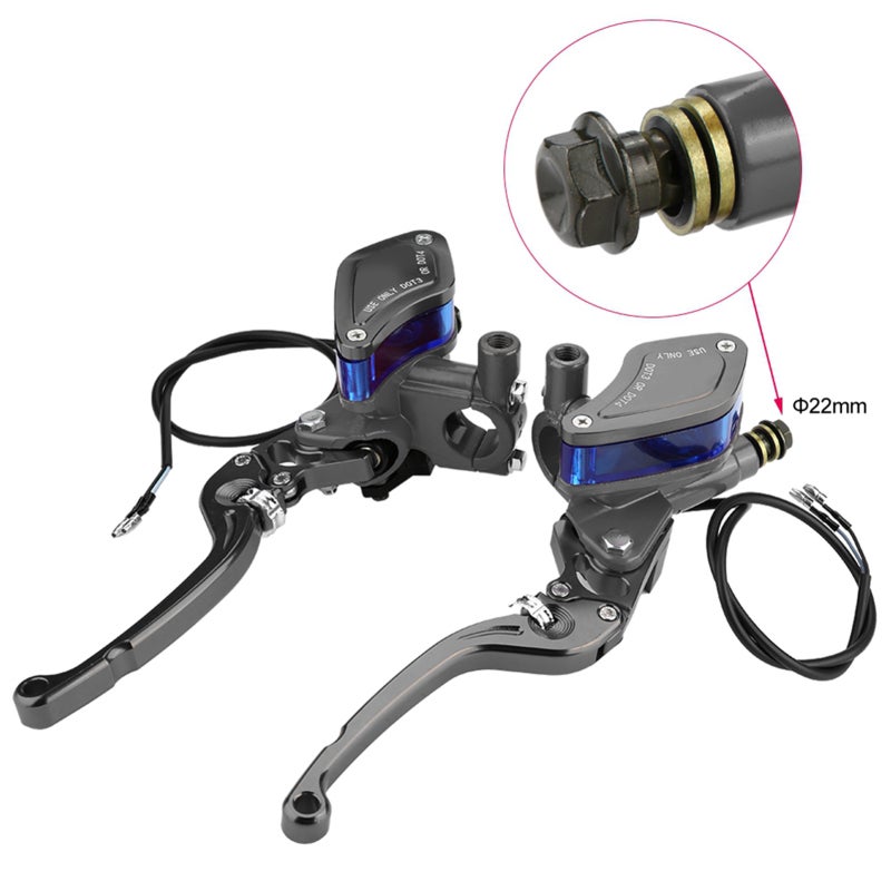 RAYANA CNC Brake Clutch Master Cylinder Titanium Motorcycle - Anodized Aluminum Leaf-Shaped Oil Cup for Rust Resistance - Image 4