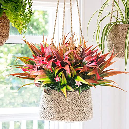 AUMVEYI 8 Bundles Artificial Plants Bushes Outdoor UV Resistant Fake Flowers Grass Bulk Faux Plastic Greenery for Fall Winter Summer Outside Window Box Planter Front Porch Yard Floral Arrangements - Image 4