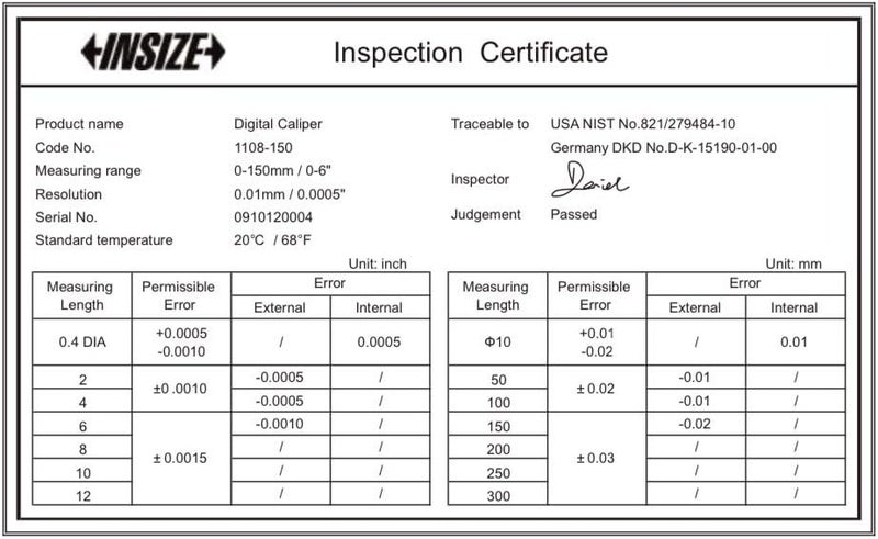 Insize Digital Caliper, ISZ-1108-150 - Image 5