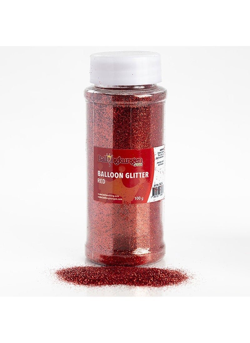 Red Balloon Glitter Metallic Party Decoration 100g