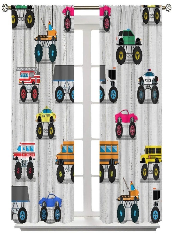 YCness Race Car Curtains for Boys Bedroom, Racing Car Speed Extreme Sport Cool Window Treatments for Teens Kids Mens Room Decor, Red Sports Car Drapes 2 Panel Sets,42x45 Inch - Image 3