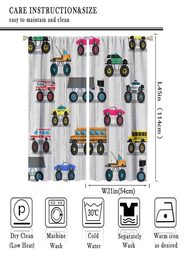 YCness Race Car Curtains for Boys Bedroom, Racing Car Speed Extreme Sport Cool Window Treatments for Teens Kids Mens Room Decor, Red Sports Car Drapes 2 Panel Sets,42x45 Inch - Image 2
