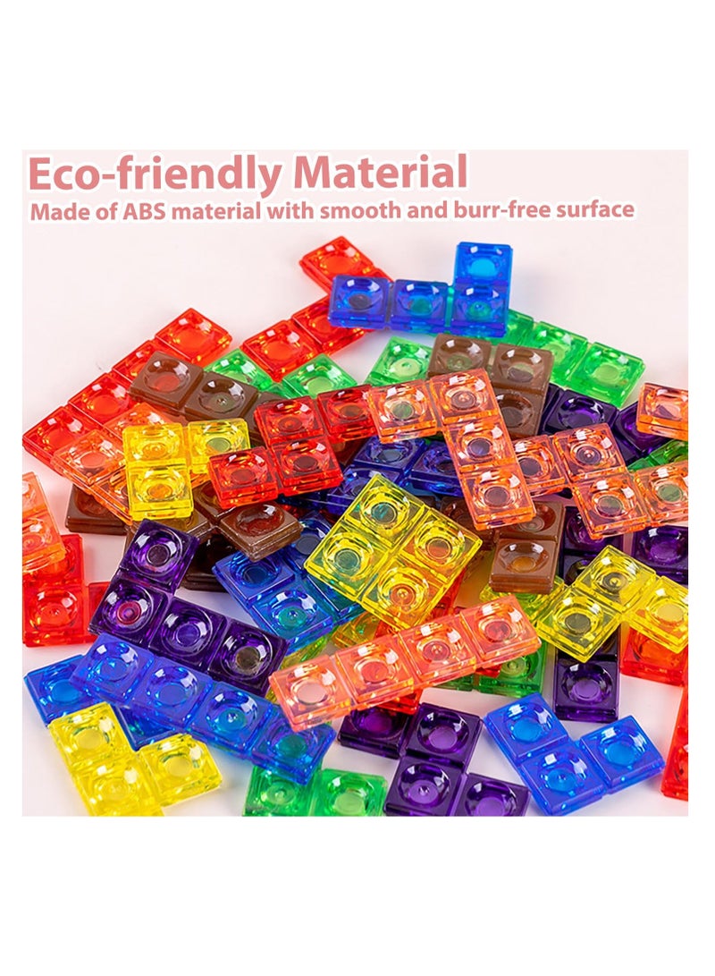 3D Russian Blocks Puzzle Game, Transparent Brain Teaser Toys Blocks, Vertical Board Puzzle Game, Educational Toys Gift for 7-14 Year Old Boys Girls - Image 1