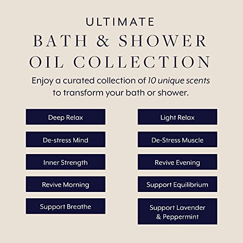 Aromatherapy Associates Essential Oil Blends – Luxury Body and Shower Oils for Dry Skin and Daily Aromatherapy, 10-Pack (0.30 fl oz Each) in Decorative Gift Box - Image 2