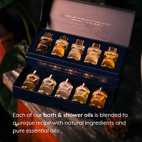 Aromatherapy Associates Essential Oil Blends – Luxury Body and Shower Oils for Dry Skin and Daily Aromatherapy, 10-Pack (0.30 fl oz Each) in Decorative Gift Box - Image 4