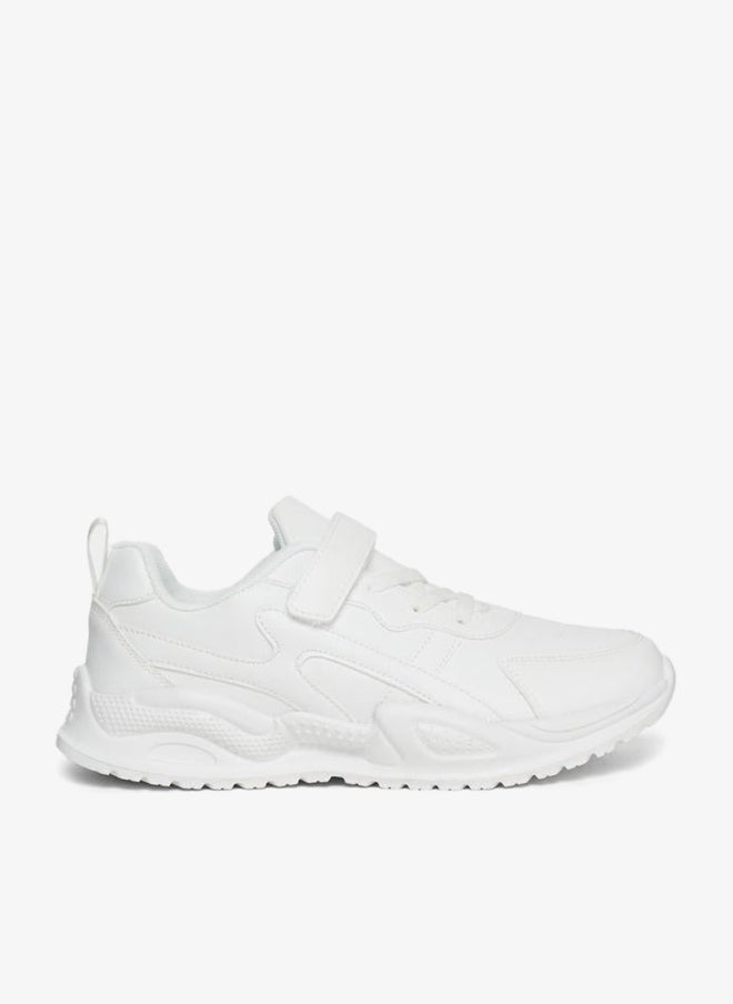 Styli Women White Velcro Strap Sneakers - Image 1