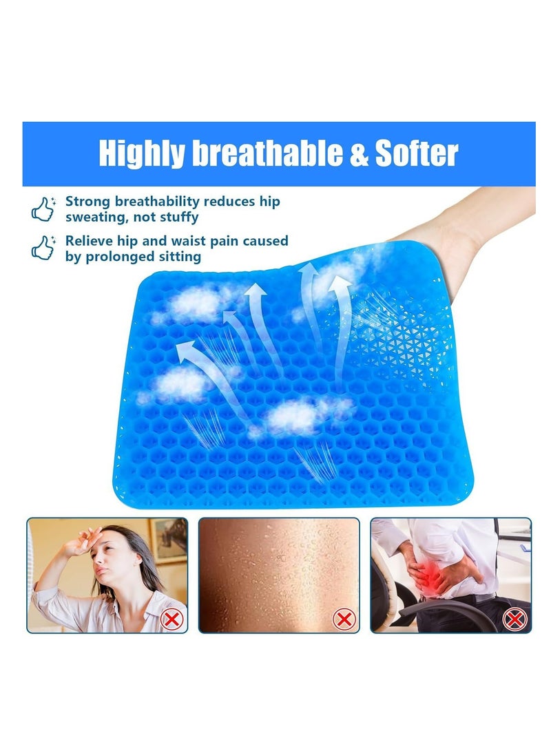 XiuWoo Portable Travel Cushions, Foldable Chair Seat Cushion,  Lightweight Gel Seat Pad, Large Thick Foldable Chair Padded, Airplane Seats for Car Office Home  - Image 2
