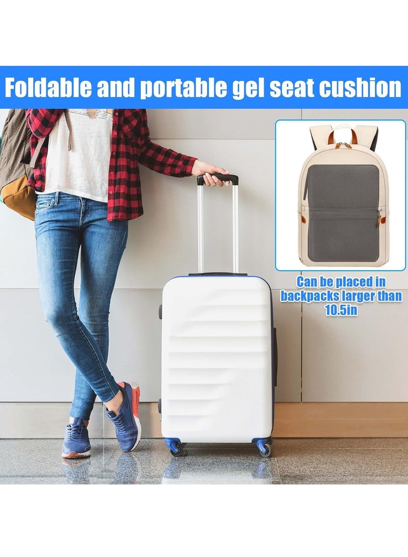 XiuWoo Portable Travel Cushions, Foldable Chair Seat Cushion,  Lightweight Gel Seat Pad, Large Thick Foldable Chair Padded, Airplane Seats for Car Office Home  - Image 5