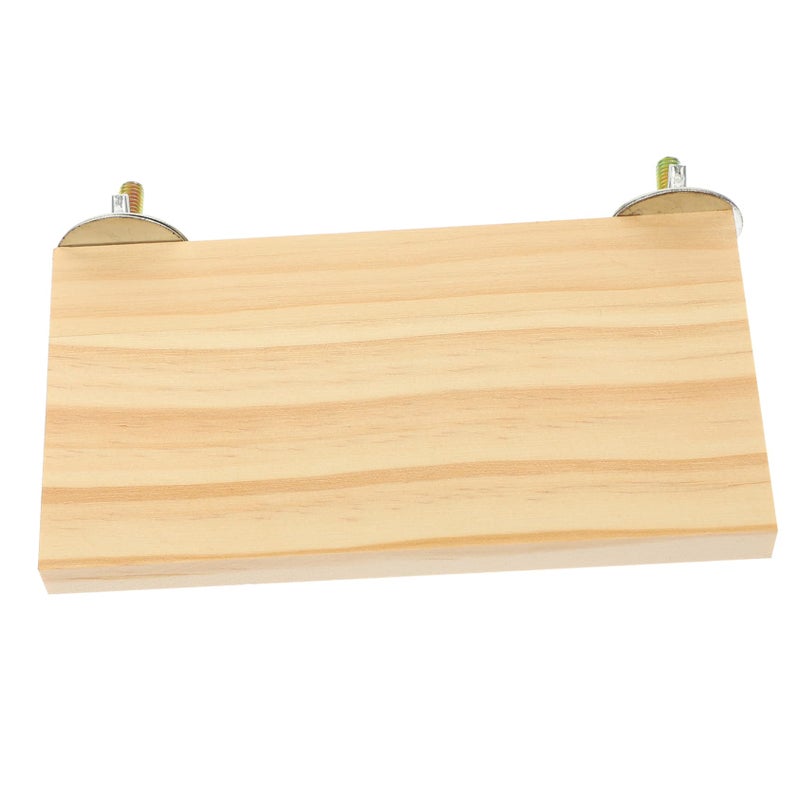 Natural Wood Bird Perch Platform For Small Medium Birds With Stainless Steel Fixings - Image 2