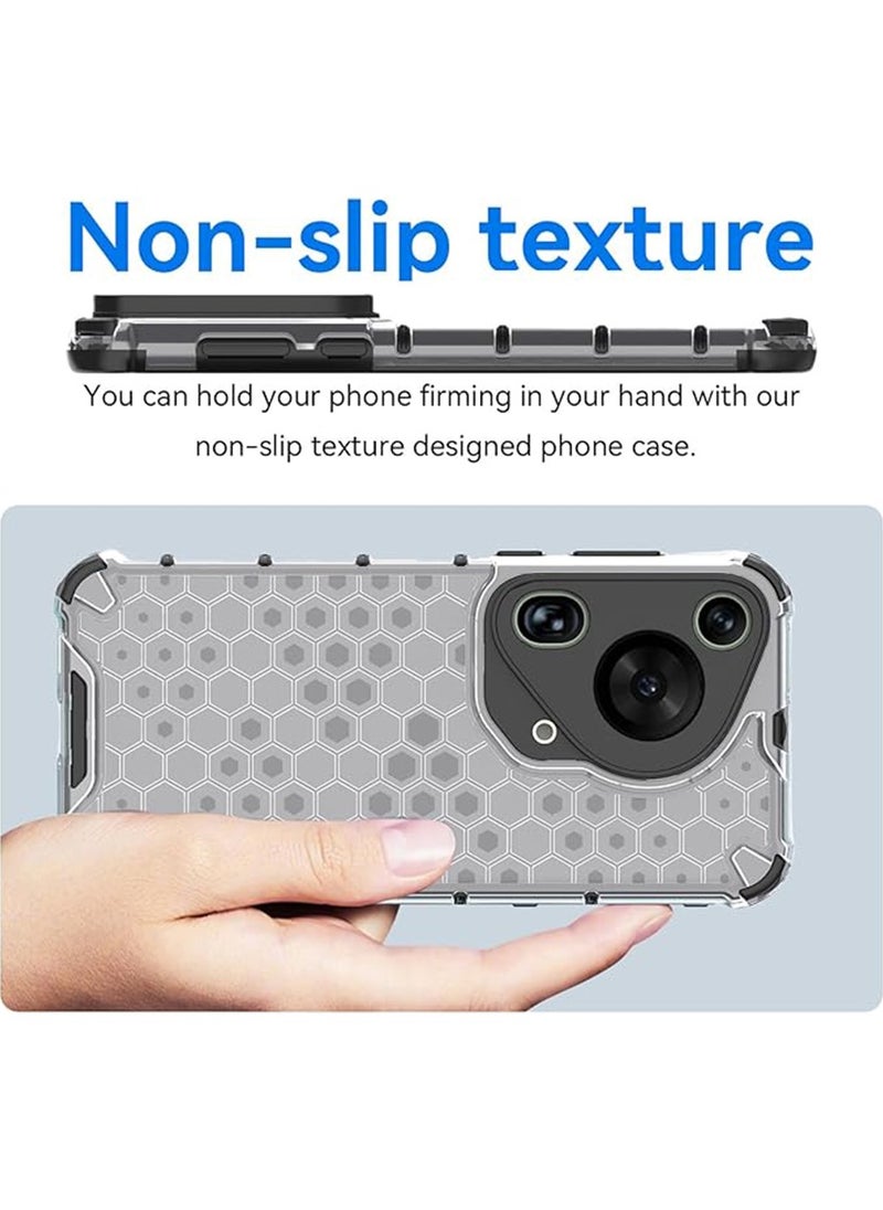 X-level - Huawei Pura 70 Ultra 5G Case,[Anti Yellowing] Military-Grade Shockproof Back Cover Scratch-Resistant Protection Slim TPU Honeycomb Phone Cover for Huawei Pura 70 Ultra 5G - Image 1