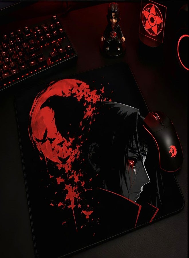 وسادة ماوس RASUCRAFT Itachi كبيرة الحجم قابلة للغسل بقاعدة مطاطية مانعة للانزلاق للعمل من المنزل/المكتب/الألعاب | قاعدة مطاطية مانعة للانزلاق 230 × 190 × 3 مم [أكبر بنسبة 20%] - Image 3