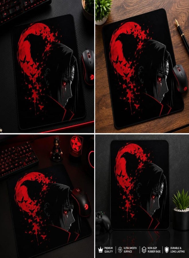 وسادة ماوس RASUCRAFT Itachi كبيرة الحجم قابلة للغسل بقاعدة مطاطية مانعة للانزلاق للعمل من المنزل/المكتب/الألعاب | قاعدة مطاطية مانعة للانزلاق 230 × 190 × 3 مم [أكبر بنسبة 20%] - Image 5