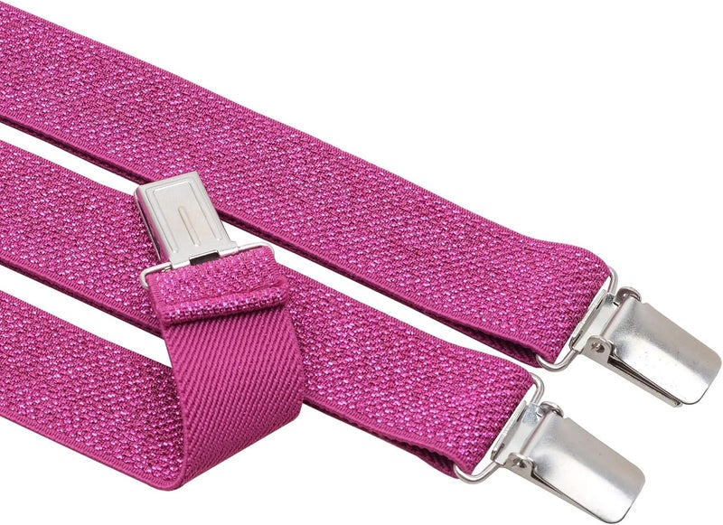 Action Ward Store Womens Suspenders – Y Back Style – 1" Width - Comfortably Adjustable Elastic Straps and Metal Clips - Image 2