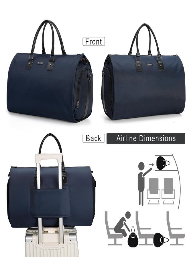 Modoker Women’s Convertible Garment Bag, 45L Carry-On Garment Weekender Bag- Waterproof, Wrinkle-Resistant, Hanging to Duffel, Airline Approved, Christmas Gift for Women Travelers, Blue - Image 2