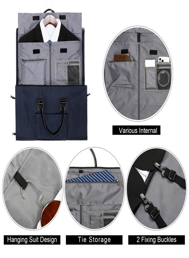 Modoker Women’s Convertible Garment Bag, 45L Carry-On Garment Weekender Bag- Waterproof, Wrinkle-Resistant, Hanging to Duffel, Airline Approved, Christmas Gift for Women Travelers, Blue - Image 3