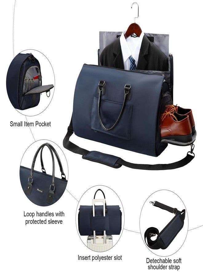 Modoker Women’s Convertible Garment Bag, 45L Carry-On Garment Weekender Bag- Waterproof, Wrinkle-Resistant, Hanging to Duffel, Airline Approved, Christmas Gift for Women Travelers, Blue - Image 5