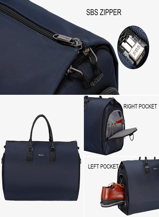 Modoker Women’s Convertible Garment Bag, 45L Carry-On Garment Weekender Bag- Waterproof, Wrinkle-Resistant, Hanging to Duffel, Airline Approved, Christmas Gift for Women Travelers, Blue - Image 4
