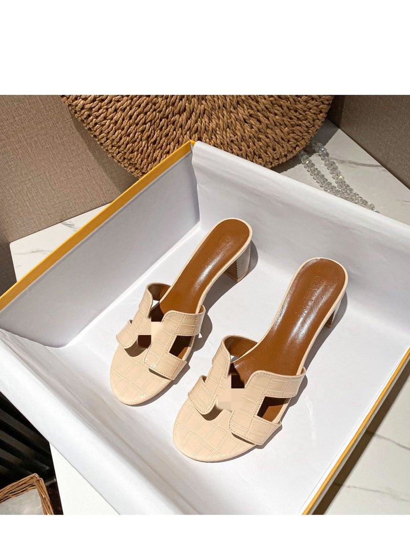 Women's High-Heeled Sandals And Straight Line Sandals