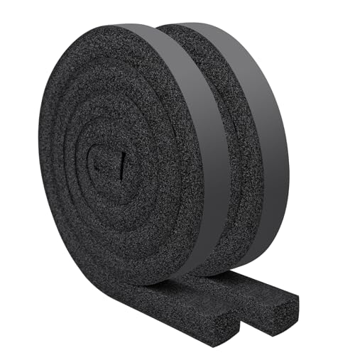 Yotache Air Conditioner Window Seal Kit  1x1 High Resilience Foam Weather Stripping Insulation Tape for AC Noise Reducing Air Leak Proof No Glue 13Ft Long 65Ft x 2 Rolls Black