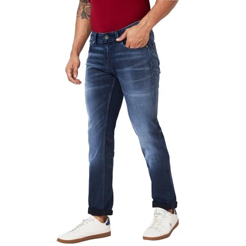 Spykar Men's Rover Regular Fit Mid-Rise Casual Jeans Dark Blue - Image 4