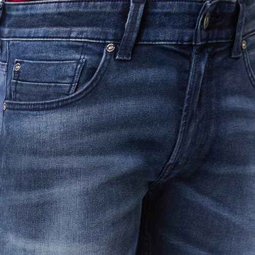 Spykar Men's Rover Regular Fit Mid-Rise Casual Jeans Dark Blue - Image 5