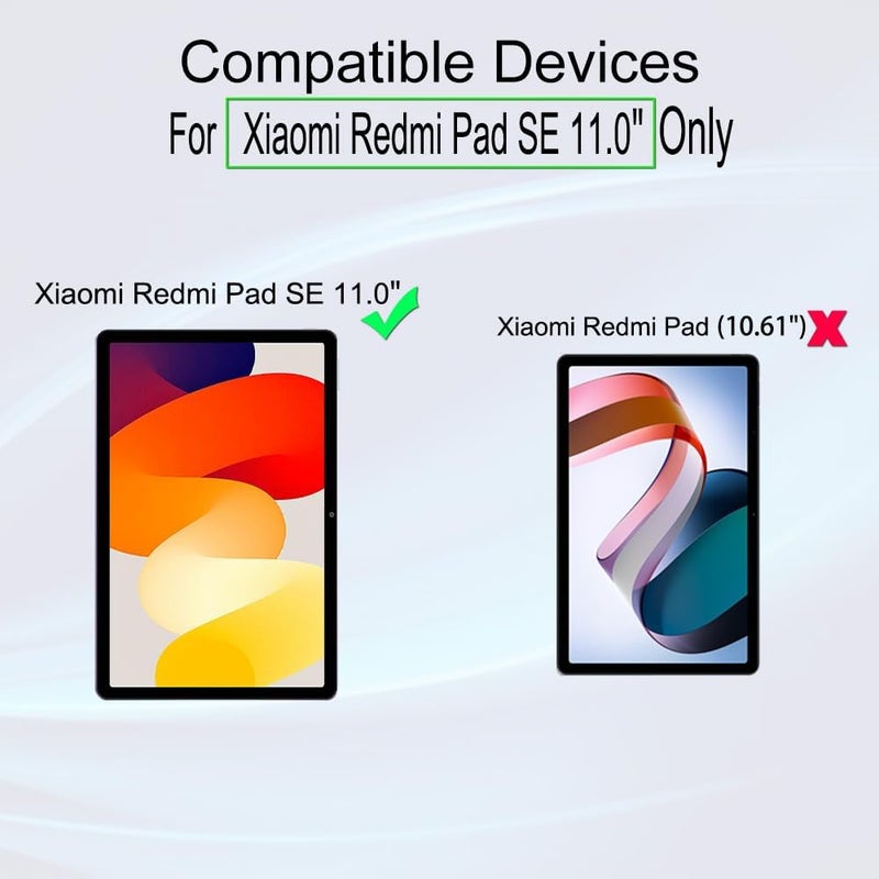 Ibywind Screen Protector For Xiaomi Redmi Pad SE 11"(Not For Xiaomi Redmi Pad),with 2Pcs Tempered Glass,[Fingerprint Reader,Easy to install] - Image 2