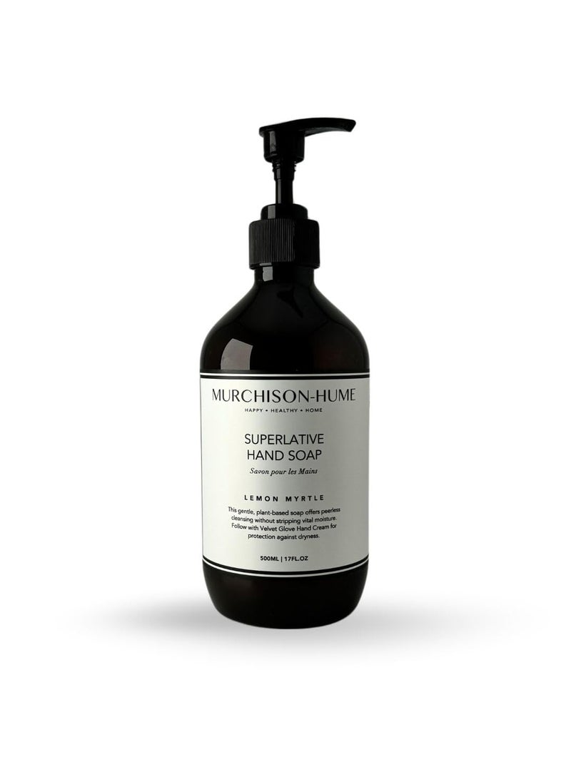 Murchison-Hume - MurchisonHume Luxury Vegan Hand Soap with Pump Dispenser Moisturizing Hand Wash SLS Paraben  CrueltyFree 17oz Lemon Myrtle - Image 1