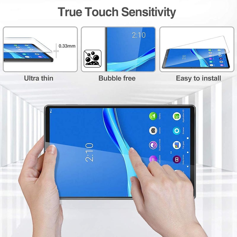 Procases [2 Pack] Screen Protector For Lenovo Tab K10 2021/M10 Plus Fhd 10.3" 2020, Tempered Glass Screen Film Guard For Tb-X606F Tb-X606X Tb-X6C6F Tb-X6C6X - Image 4