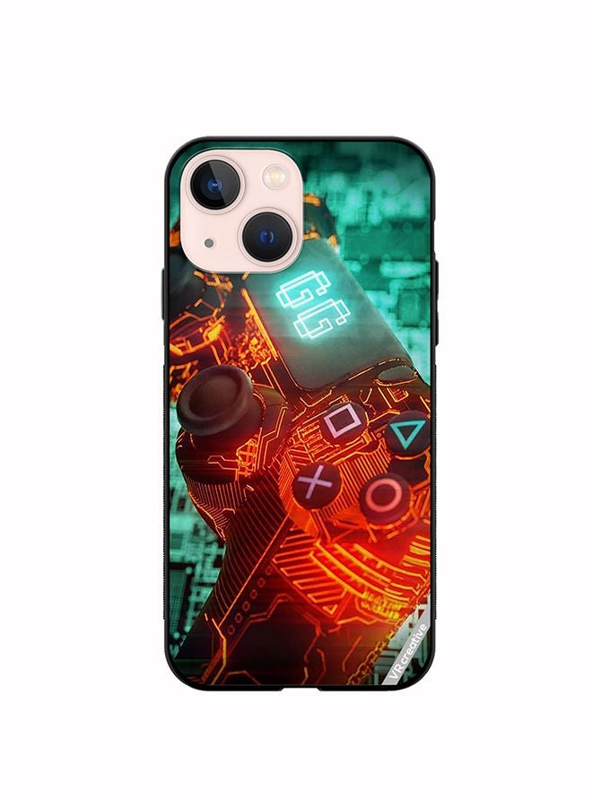 VR CREATIVE Protective Case Cover For Apple iPhone 14 Plus Ps4 Controller Design Multicolour - Image 1