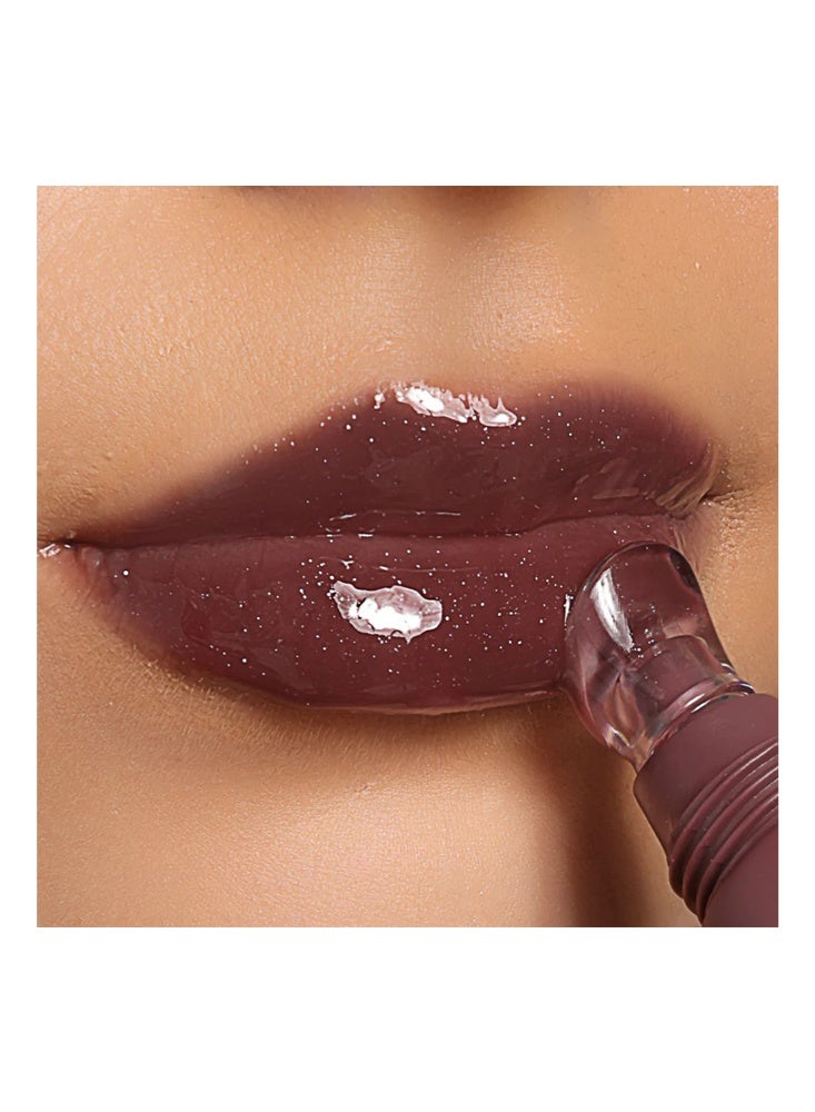 Febble Hydration Lip Butter Balm - Moisturizing Lip Balm Nourishing Lip Care Butter Instantly Locks in Moisture for Pillow-Soft Lips with Shea Butter, for Glowy, Dewy, Plumped Lips #08 Dark Chocolate (glitter) - Image 5