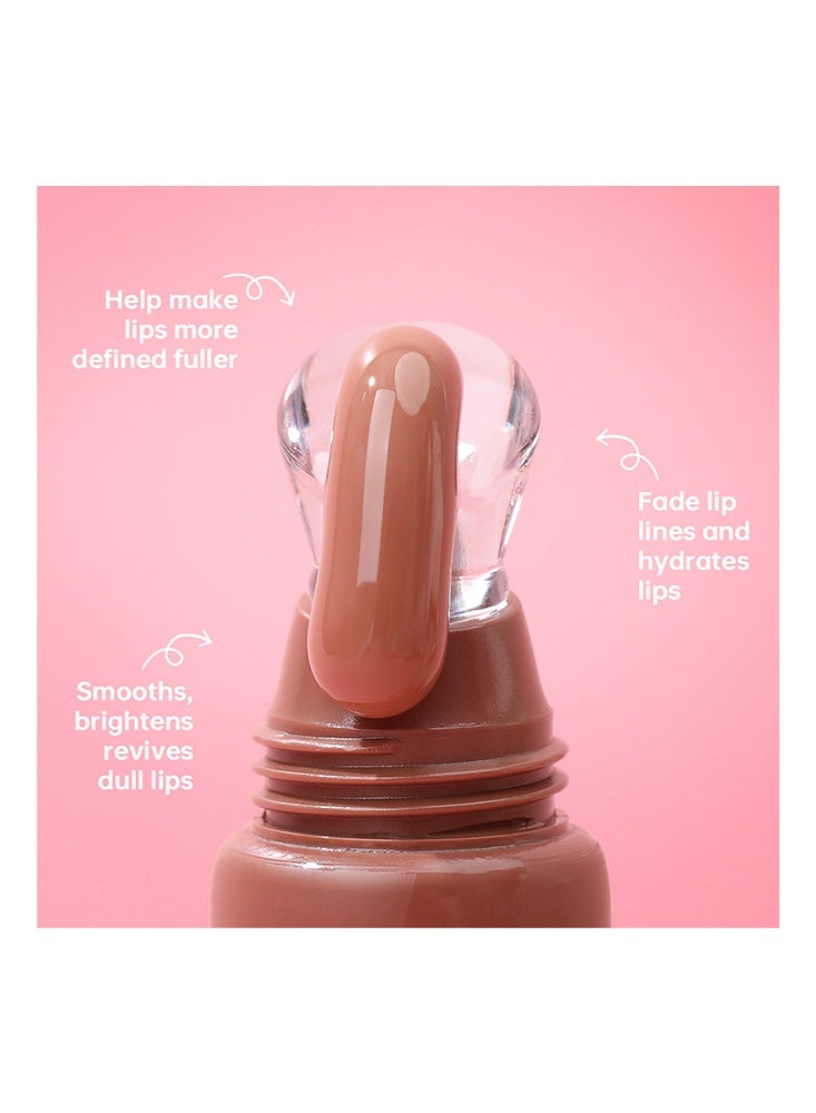 Febble Hydration Lip Butter Balm - Moisturizing Lip Balm Nourishing Lip Care Butter Instantly Locks in Moisture for Pillow-Soft Lips with Shea Butter, for Glowy, Dewy, Plumped Lips #08 Dark Chocolate (glitter) - Image 3