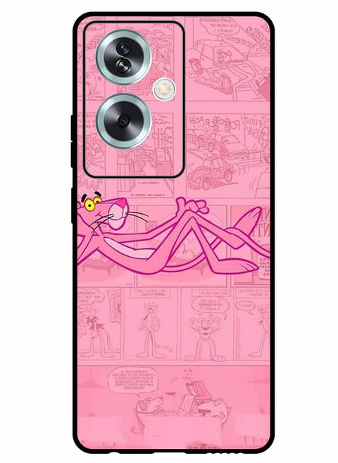 Protective Case Anti Scratch Shock Proof Bumper Cover For Oppo A2 Pink Panther